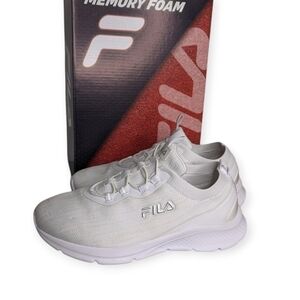 Fila Sneakers Memory Skyway 2.0 Air Mesh Athletic Shoes Women's White Size 6.5US
